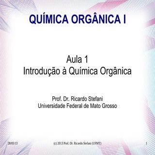 Química Orgânica I - Introdução