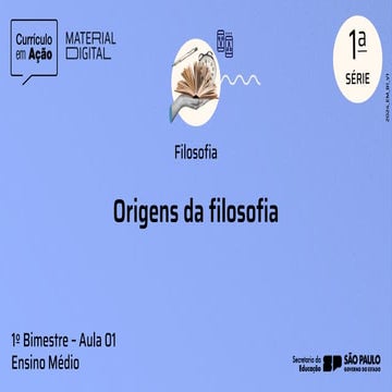 AULA 1 - filosofia 1ºano ensino medio pdf | PDF