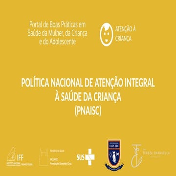 saude da criança e politicas publicas relacionadas