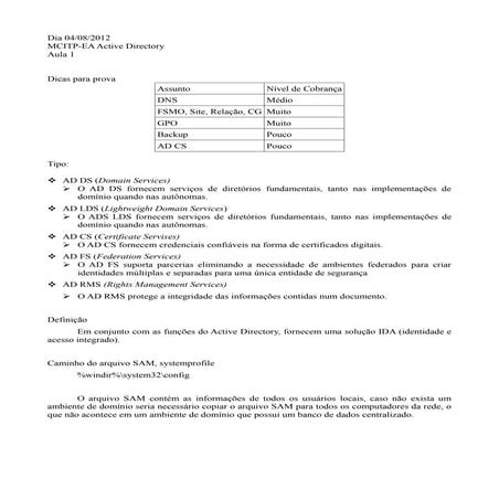 Aula 1   active diretory - 04082012