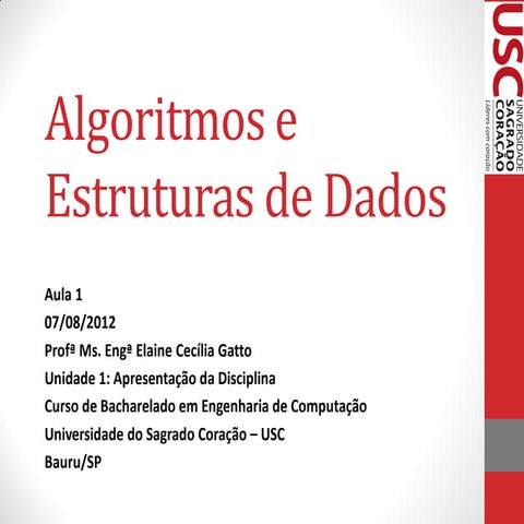 Aula 1   aed - lógica de programação