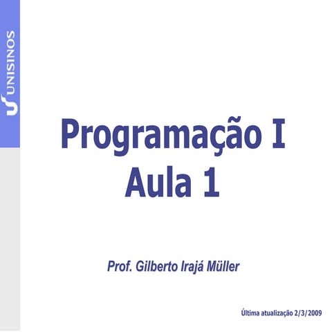 AULA 1 - Classes e Objetos.ppt