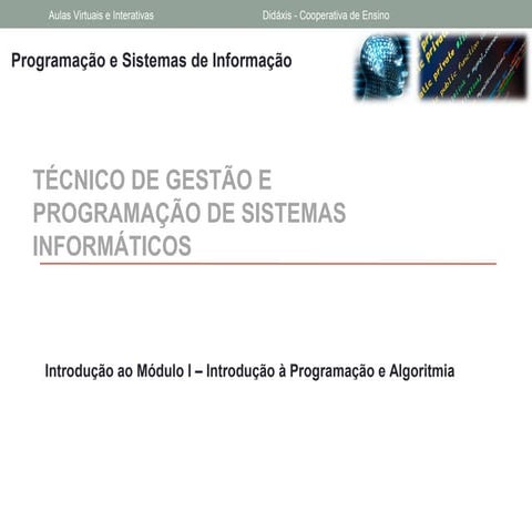 Aula 1   módulo i - psi