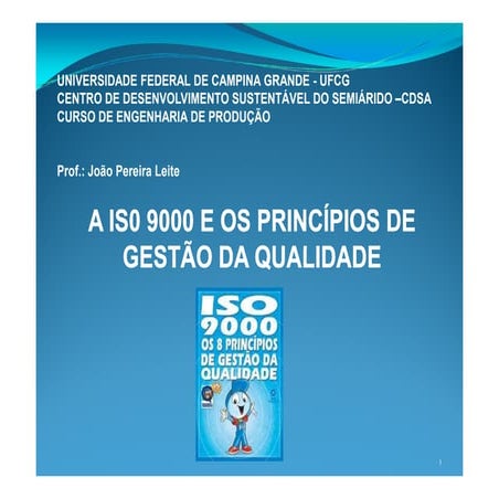 Aula 1 - Gestão da Qualidade