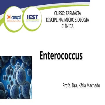 Aula 11 - Enterococcus e Bacillus MICROBIOLOGIA | PPTX