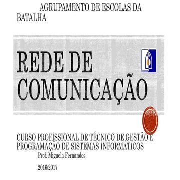 Redes de comunicação - TGPSI