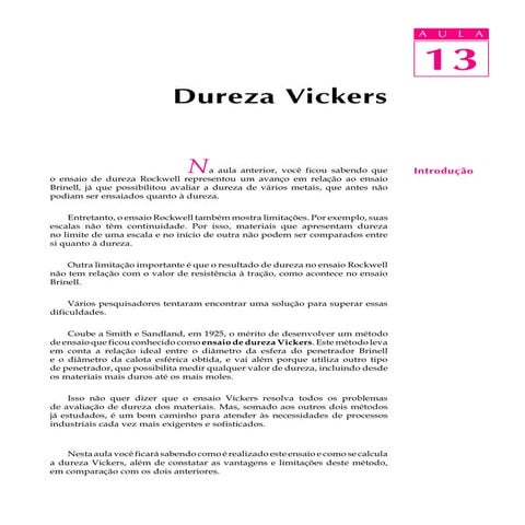 Aula 13   dureza de vickers