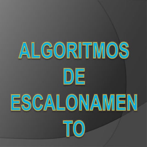 Aula 13 - Algoritmos de Escalonamento 