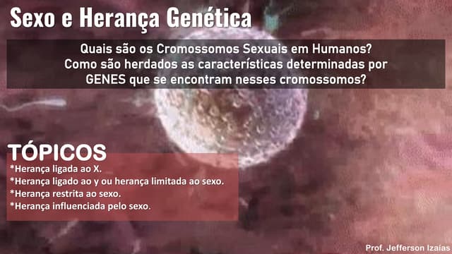 Aula 13 - Sexo e Herança Genética.pdf para Ensino Médio