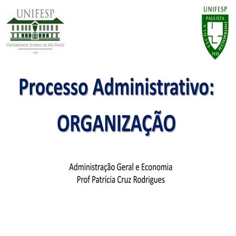 Processo administrativo: organização