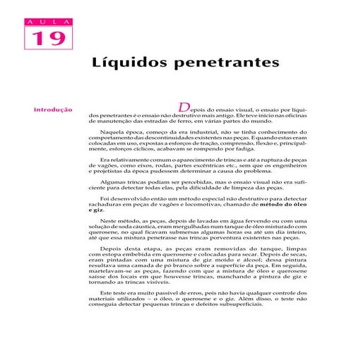 Aula 19   líquidos penetrantes