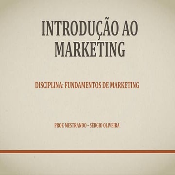 Introdução ao Marketing | PDF