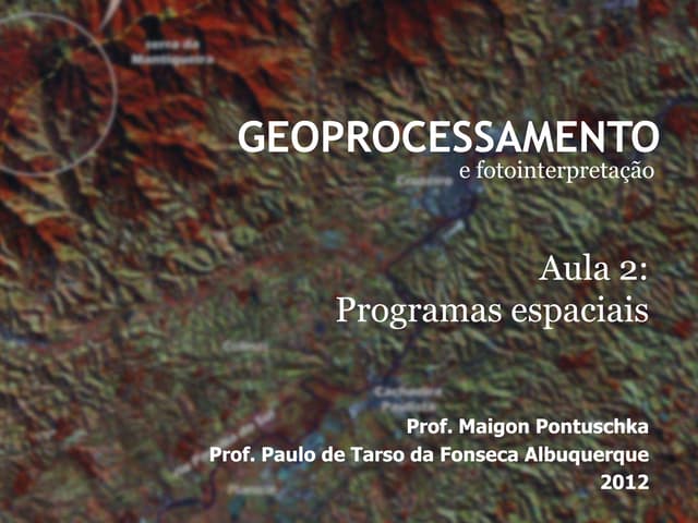 Aula 2 Programas espaciais