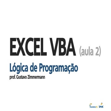 Excel VBA: Aula 2