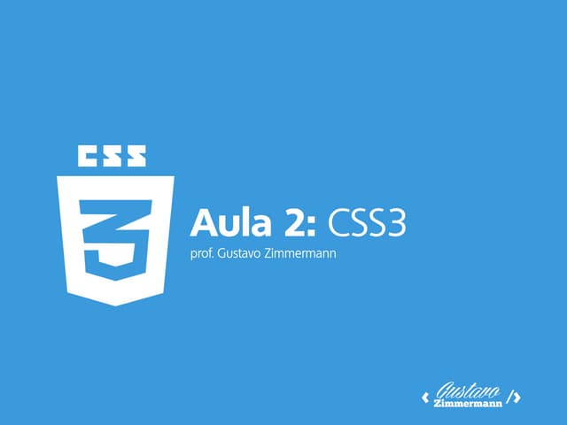 CSS3: CSS3 (aula 2)
