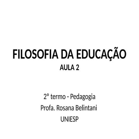 senso comum filosofia e mito | PPTX