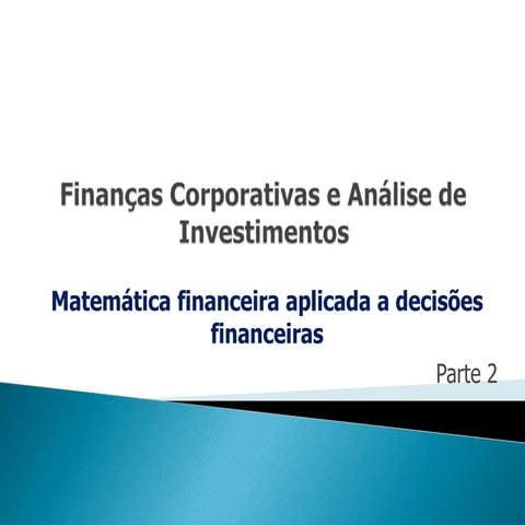 Aula 2    finanças corporativas