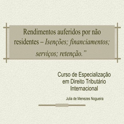 Aula 1 ibdt - atualizada 2011 | PPT