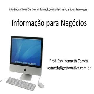 Aula 2 - Informacao para Negocios