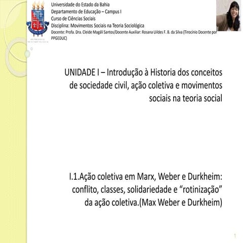 Aula 2  Movimentos Sociais na Teoria Clássica