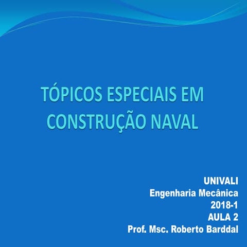 Aula 2   nomenclatura do navio - parte 2