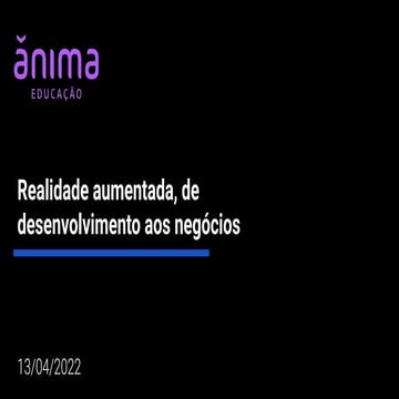 Realidade aumentada de desenvolvimento aos negócios