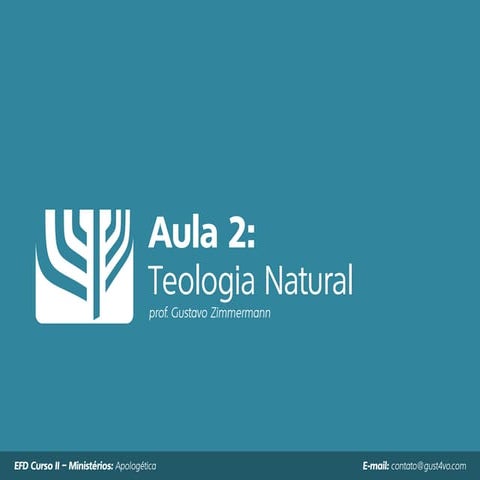 Aula 2 - Teologia Natural