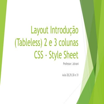 Html aula 15 - CSS, Tabelas e Listas | PPTX