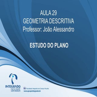 Aula 29   estudo do plano