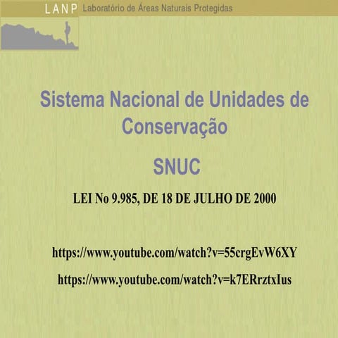 Unidades de conservação | PPT