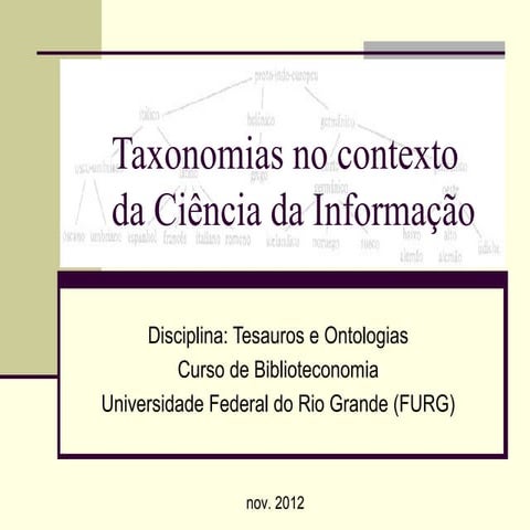 Aula 2 taxonomias gisele