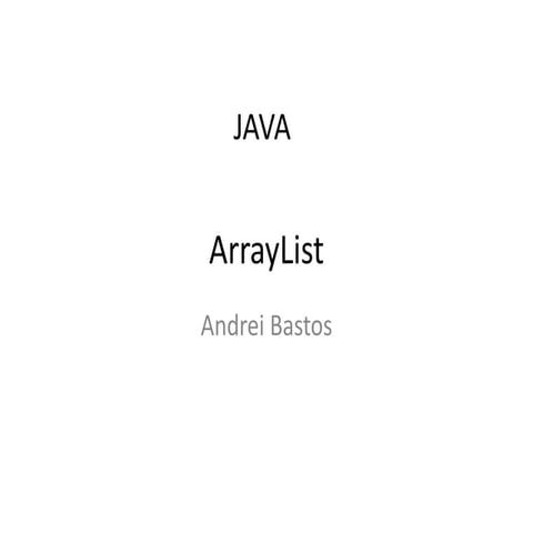 ArrayList Java