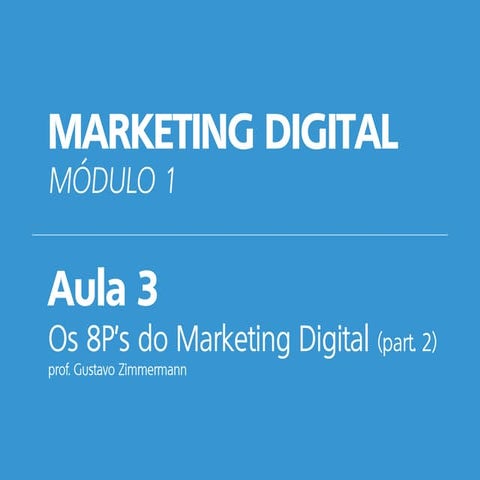 Curso de Marketing Digital - Módulo 1 - Aula 3 | PDF