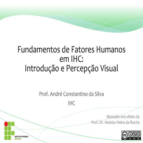 Aula 3 - Fatores Humanos