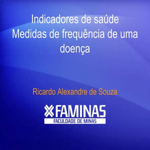 Aula 3   indicadores de saúde