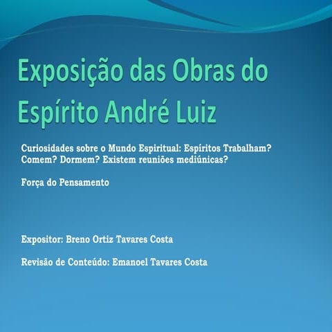 Aula 3 - Colônias Espirituais - Espíritos Dormem? Comem? etc...