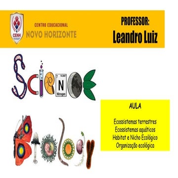 Aula: Ecossistemas e Biomas - Ecologia