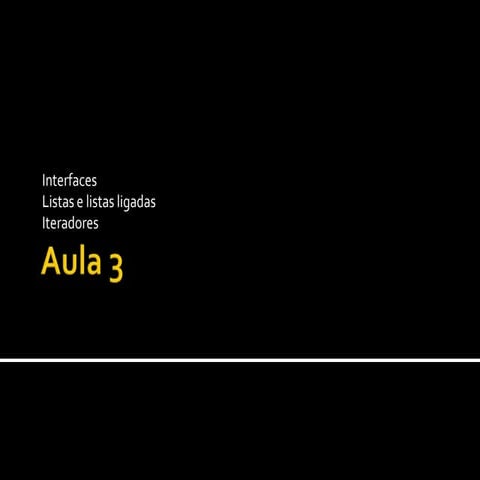 Programação Orientada por Objectos - Aula 3