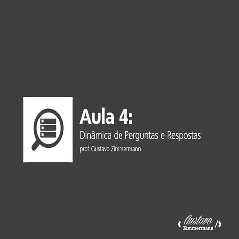 Banco de Dados II: Dinâmica de Perguntas e Respostas (aula 4)