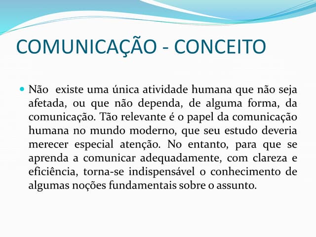 O Que é Comunicação Conceito O Que é Comunicação Conceito