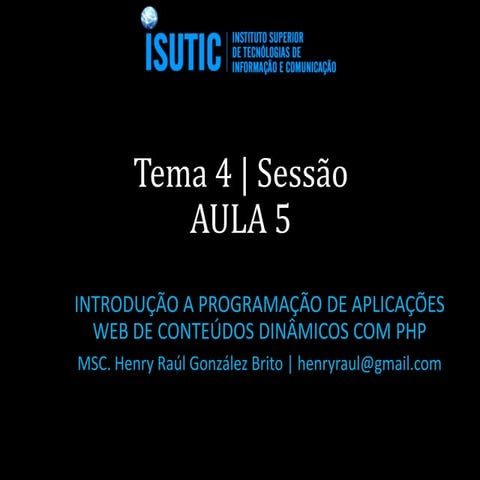 Tema 4 | Sessão