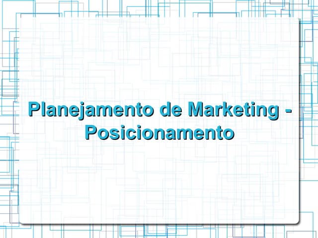 Posicionamento de Marketing