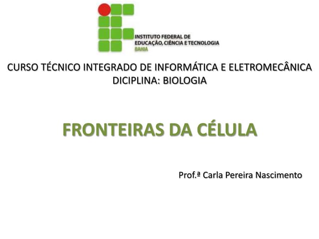 Fronteiras da célula