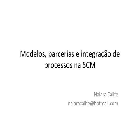 SCM - Framework of Structuring Drivers | DOCX