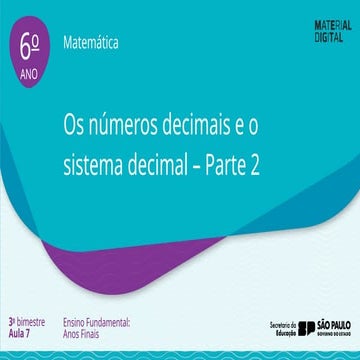Sistema de numeração decimal - Atividade | PDF