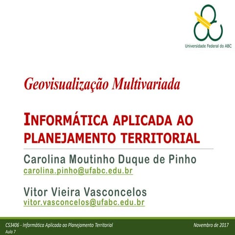 Geovisualização Multivariada