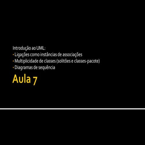 Programação Orientada por Objectos - Aula 7