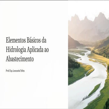 AULA 8 Elementos Basicos da Hidrologia Aplicada ao Abastecimento.pdf