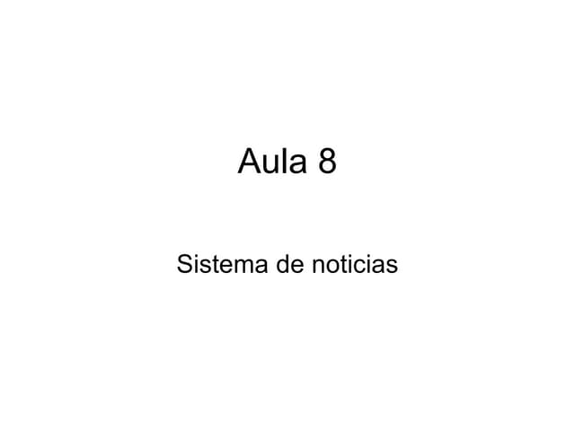 Aula 8 php