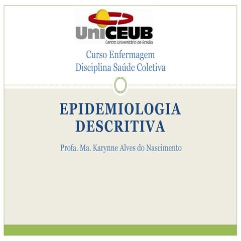 Epidemiologia descritiva